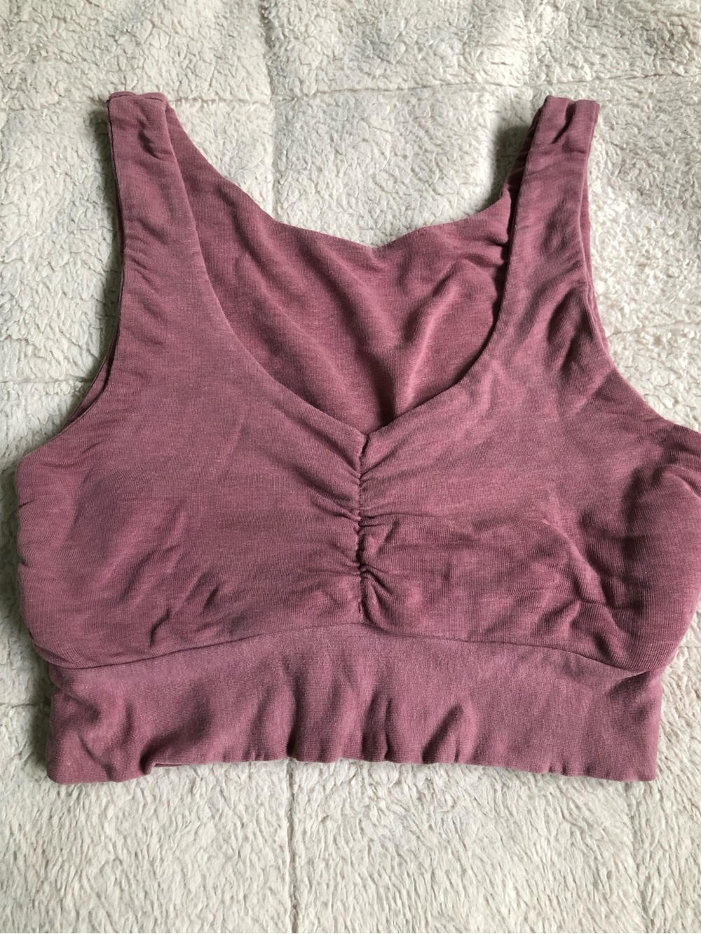 Boho Yoga Sports Bra Top Prana Vida Organic Cotton Mauve